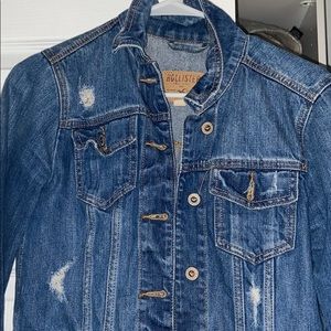 Cropped jean jacket